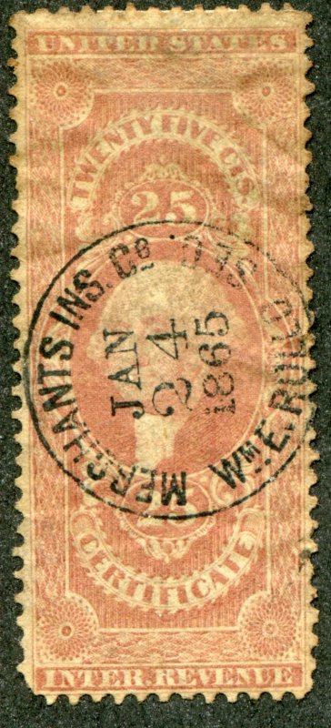 US  Inter Revenue Stamp  used