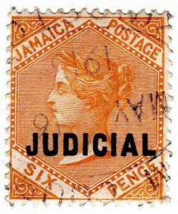 (I.B) Jamaica Revenue : Judicial 6d (1908)