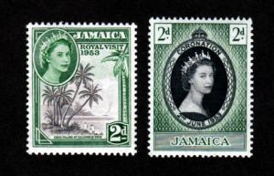 Jamaica # 153-154 Mint!