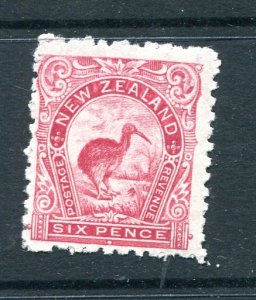 New Zealand 1902 6p Pink MH Sc 115b CV $65.00  8696