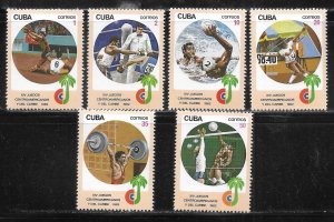 Cuba 2526-2531 1982 Central American Games set MNH