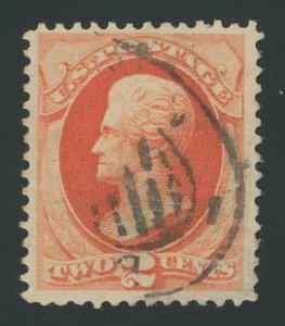 USA 183 - 2 cent Jackson Soft Porous Paper - F/VF Used neat cancel