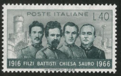 Italy Scott 945 MNH** 1966 patriot stamp