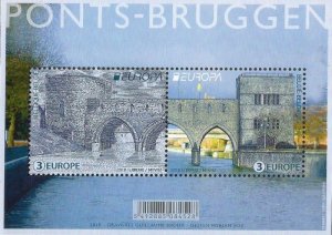 Belgium 2018 Europa CEPT Bridges block MNH