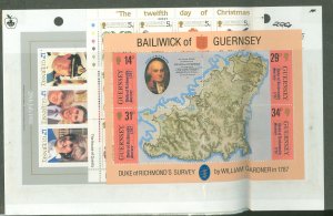 Guernsey #226/307/347 Mint (NH) Souvenir Sheet
