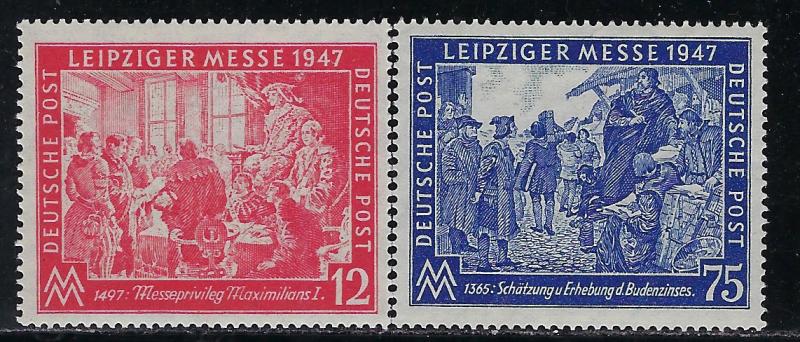 Germany AM Post Scott # 580 - 581, mint nh