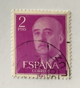 Spain 1954 - Scott 830 used - 2p, General Franco