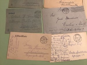 Germany WW1 & 2 military postal service 12 items  Ref A1009 