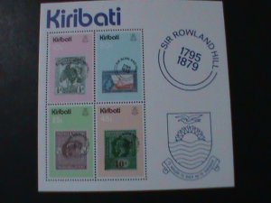 KIRIBATI-1979 SC#344a  PENNY BLACK STAMP ORIGINATOR-SIR ROWLAND HILLS-MNH S/S