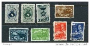 Russia/USSR 1943 Mi 874-882 Used