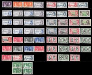 BRITISH COLONIES (1250+ Stamps) Omnibus Set Stamps Pairs Singles MNH/Mint/Used