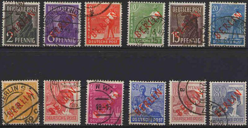 Berlin - #9N21-32 -Used- 1948-1949 - SCV-84.75