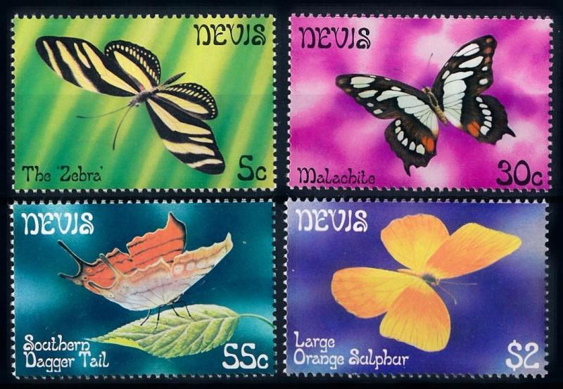 [65682] Nevis 1982 Butterflies  MLH