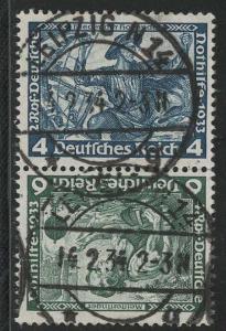 Germany Scott # B50, B52, used, tete beche, Mi # SK19