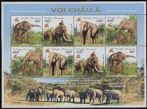 Vietnam 2003, Elephants 2x4v m/s, MNH