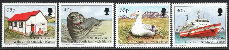 1998 South Georgia Tourism complete set MNH Sc# 221 / 224 CV $11.25