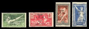 Syria #166-169 Cat$116, 1924 Olympics, set of four, hinged