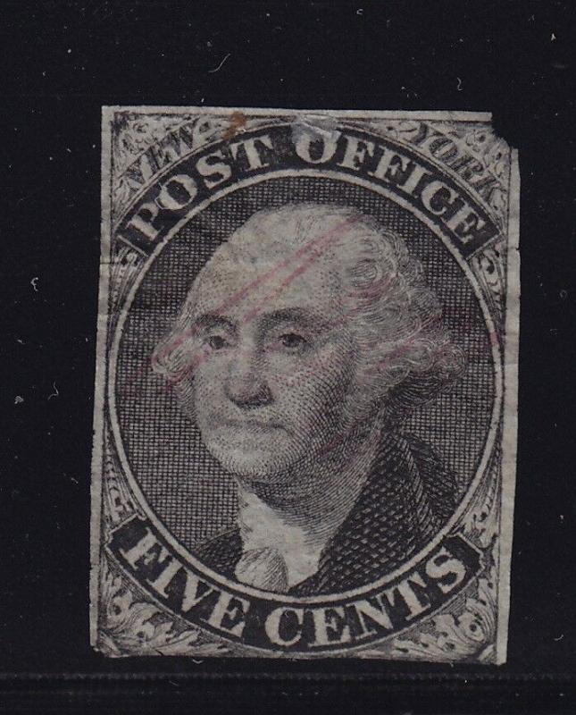 9X1 F-VF used neat cancel , faults , with nice color cv $ 500 ! see pic !