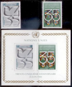 United Nations Geneva 1980 SC# 92-5 S/S MNH-OG E124