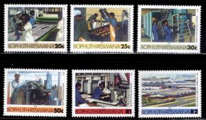 South Africa - Bophuthatswana Scott 154-159 MH* high end of set