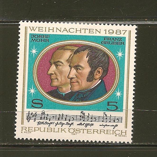 Austria Weihnacnten 1987 Issue MNH