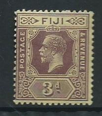 Fiji  GV  SG 130d  MH Die II on pale yellow