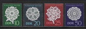Germany DDR 837-840 Lace Designs MNH
