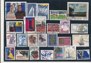 D376291 Denmark Nice selection of VFU Used stamps