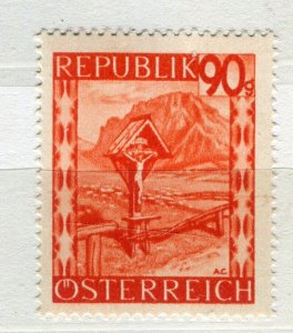 AUSTRIA; 1947 early Landscapes issue fine Mint hinged 90g. value