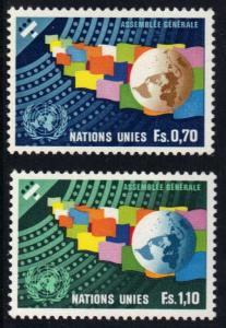 United Nations Geneva  #79-80  MNH 1978  general assembly