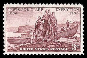 PCBstamps   US #1063 3c Lewis & Clark, MNH, (13)