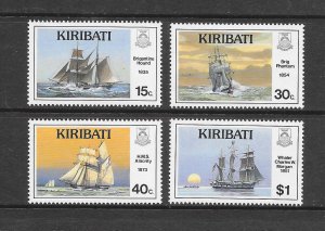 KIRIBATI #511-14 SAILING SHIPS MNH