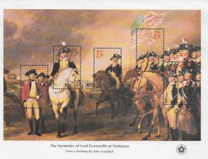 US #1686-89 Bi-Centennial Souvenir Sheets, in Mounts.