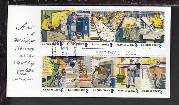 US 1498a Postal Workers 1970 Artmaster U/A FDC 