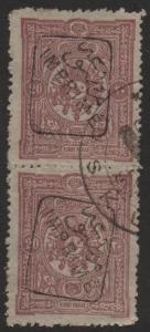 TURKEY Scott #P26 VF Used Pair of Newspaper Stamps RARE