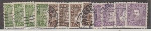 Denmark Scott #164-175 Stamps - Used Set