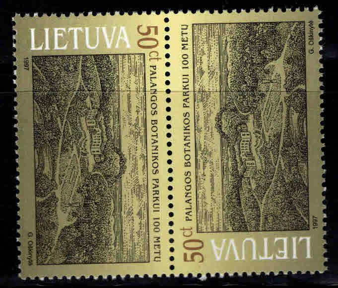 LITHUANIA Scott 573a MNH** 1997 Tete-Beche