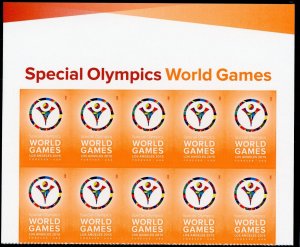 US 4986  Special Olympics World Games - Forever Header Block of 10 - MNH - 2015
