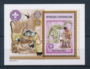 [26827] Central African Republic 2002 Pre Historic Animals Dinosaurs MNH  Sheet