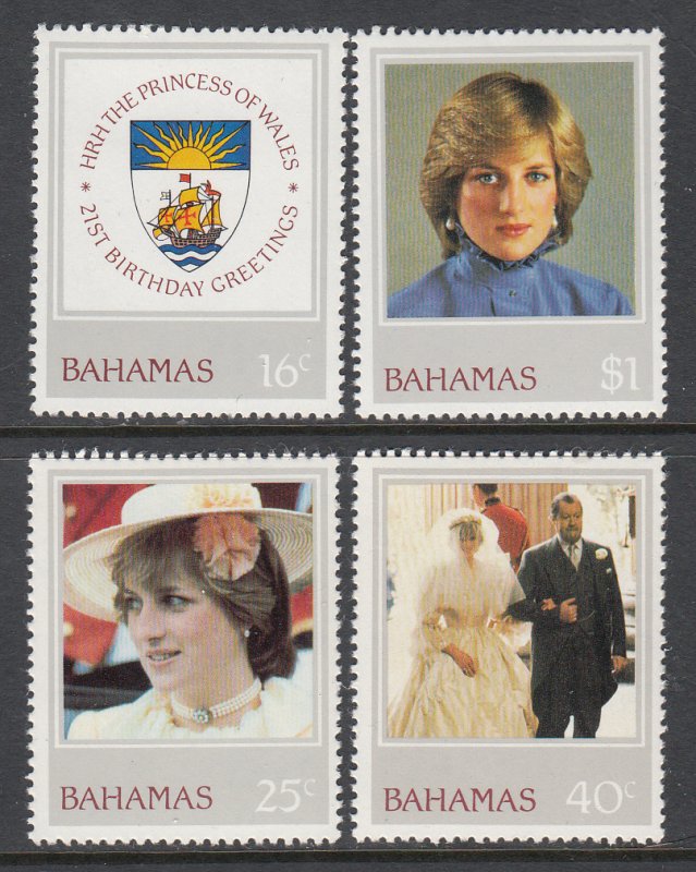 Bahamas 510-514 Princess Diana MNH VF