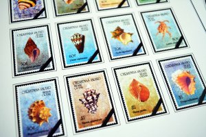 COLOR PRINTED CHRISTMAS ISLAND 1958-2010 STAMP ALBUM PAGES (94 illustr. pages)