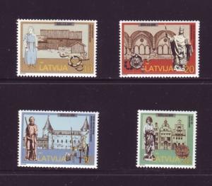 Latvia Sc 454-57 1997 800th Anniversary Riga stamp set mint NH