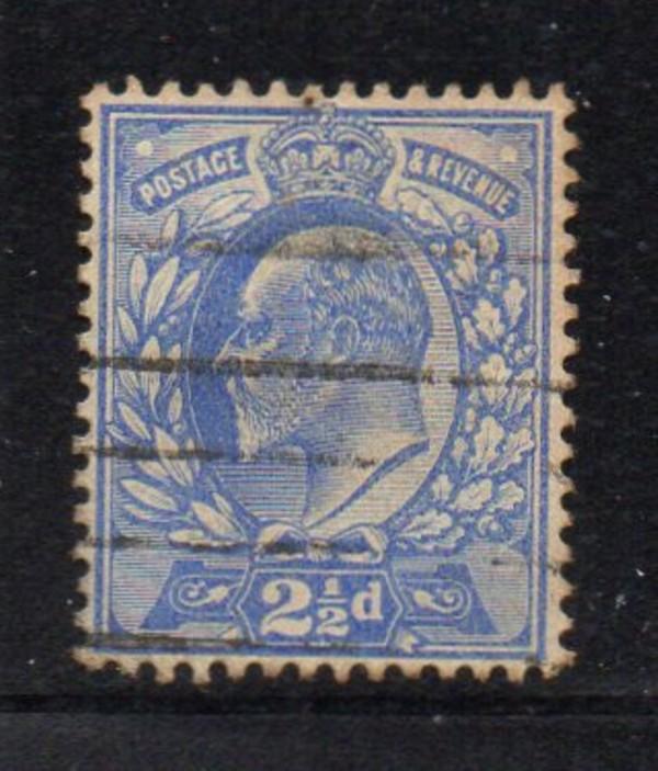 Great Brirain Sc 131 1902 2 1/2d ultra Edward VII stamp used