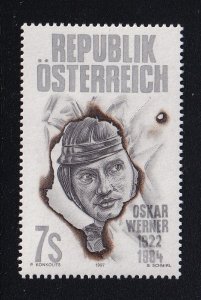 Austria   #1740  MNH  1997  Werner   actor