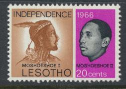 Lesotho  SG 109  Mint Hinged  Independence 