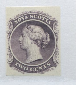 Nova Scotia 1860 2 cents plate proof