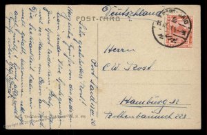 Germany 1920 WWI Kiautschou China POW Japan HUDSON MARU Egypt Ship Cover 95520