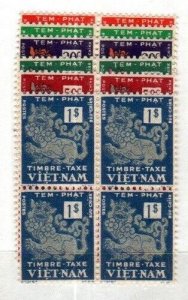 Vietnam-South Scott J1-6 Mint NH blocks [TG1216]