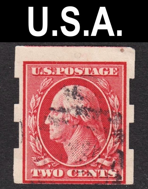 United States Scott 344 F to VF used. Clean pair of Schermack perforations.