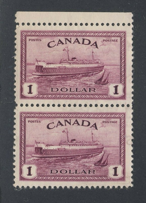 2x Canada $1.00  Train Ferry Stamps #273-$1. MNG VF Guide Value = $90.00